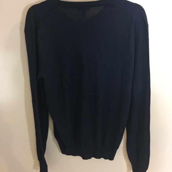 Facconable Sweater Sz L Black 100% Wool - Picture 5 of 7